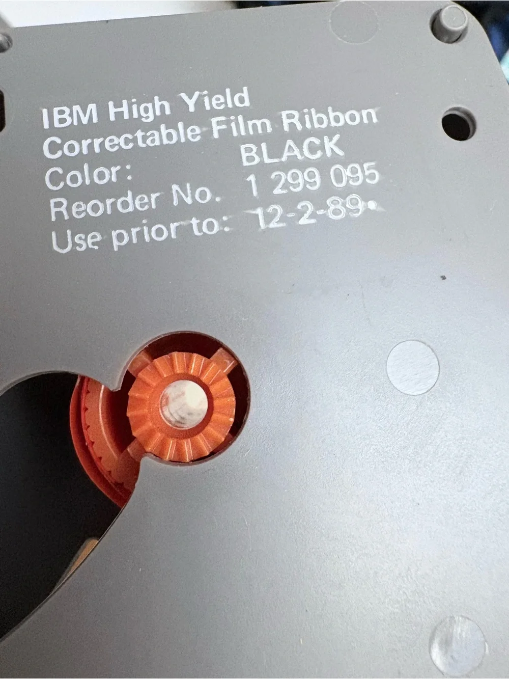 4 X IBM 1299095 Selectric High Yield Correctable Film Ribbon